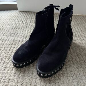Black Booties with Studs